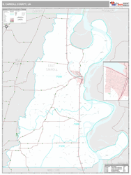 E. Carroll Parish (County) Premium Wall Map